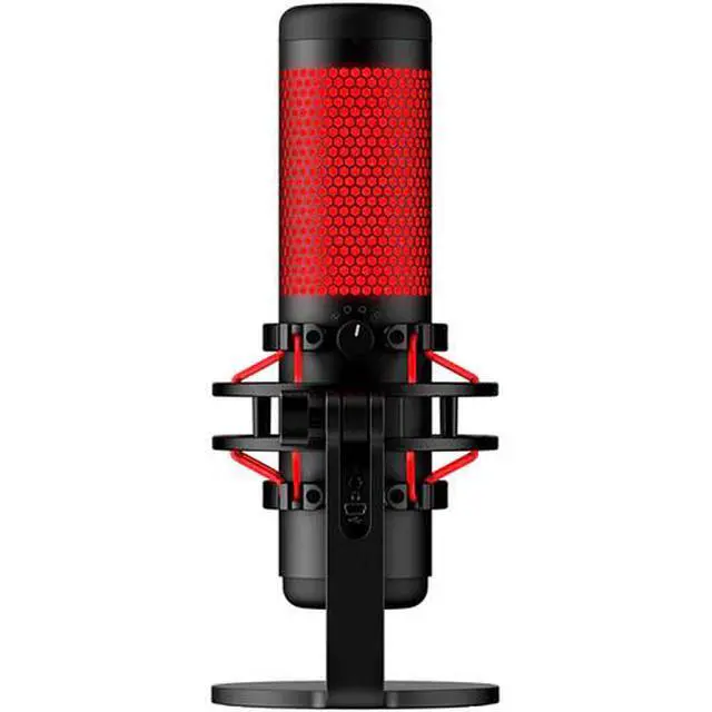 Alt view image 2 of 5 - HyperX QuadCast USB Condenser Gaming Microphone for PC, PS4 and Mac - Red (Renewed)