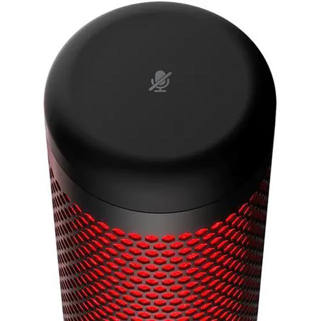Alt view image 4 of 5 - HyperX QuadCast USB Condenser Gaming Microphone for PC, PS4 and Mac - Red (Renewed)