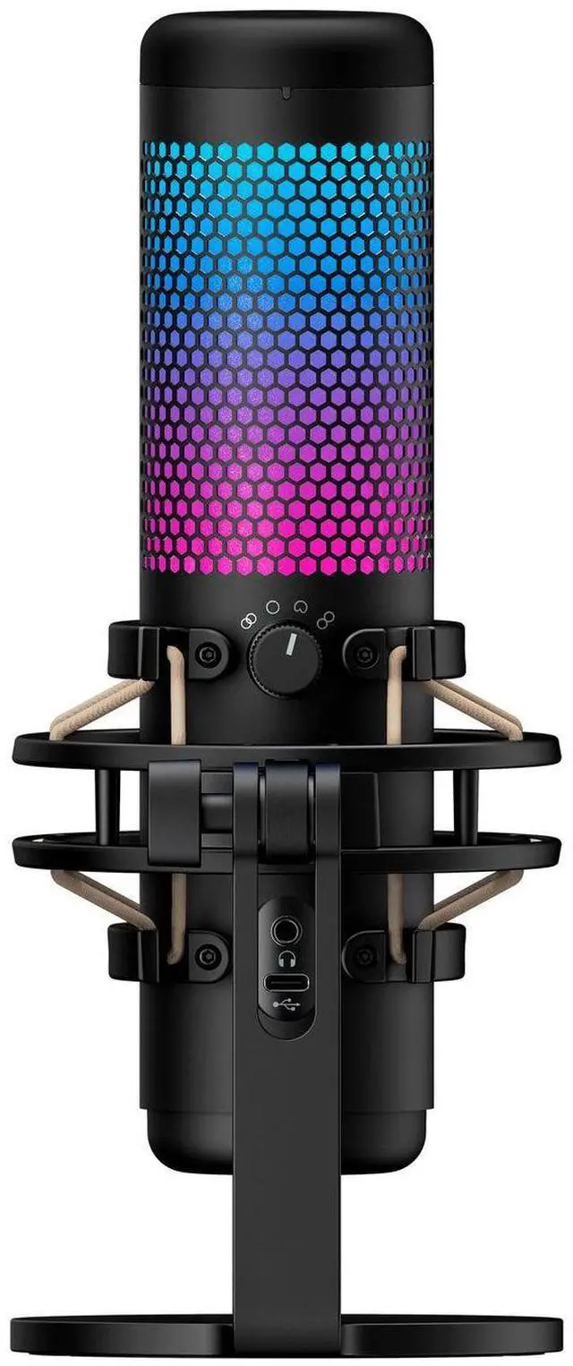 Main image of HyperX QuadCast S RGB Lighting (Black-Grey) USB Microphone-4P5P7AA (Renewed
)