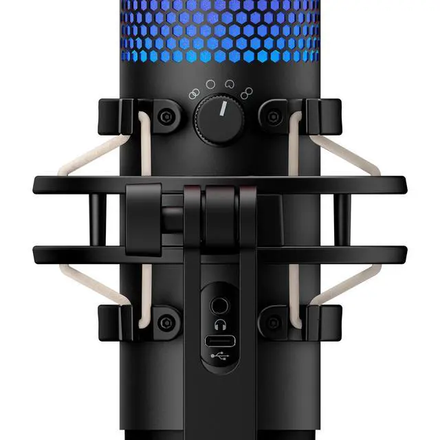 Alt view image 4 of 7 - HyperX QuadCast S RGB Lighting (Black-Grey) USB Microphone-4P5P7AA (Renewed
)