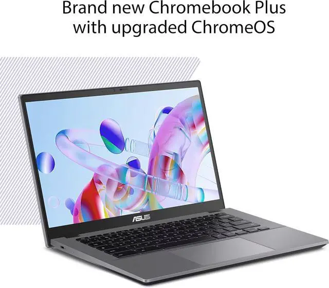 Alt view image 2 of 7 - ASUS Chromebook Plus CX34 Everyday Value Chromebook 14.0" Touch FHD, Intel i5-1334U, Intel Graphics, 8GB LPDDR5X, 128GB SSD, WiFi 6E, Bluetooth 5.4, Webcam, Chrome OS w/Dockztorm Wireless Mouse
