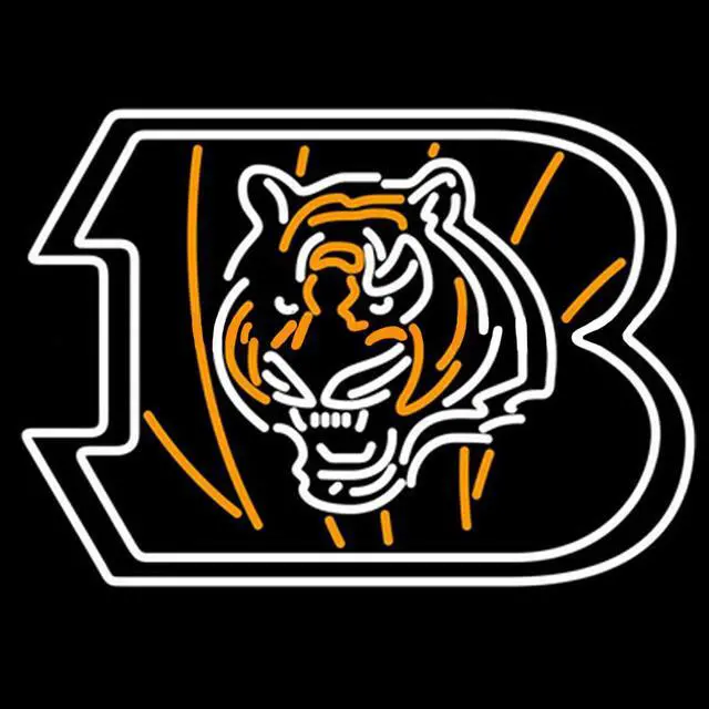 Main image of Fashion Neon Sign Cincinnati Bengals Tiger Handcrafted Real Glass Lamp Neon Light Neon Sign Beerbar Sign Neon Beer Sign 19x15