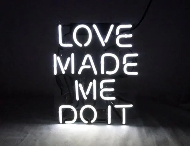 Main image of Fashion Handcraft Love Made Me Doit Real Glass Tubes For Display Neon Light Sign 10x10!!!Best Offer!