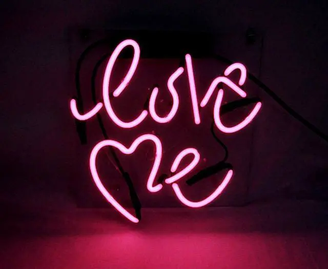 Main image of Fashion Handcraft Love Me Real Glass Tubes For Display Neon Light Sign 10x10!!!Best Offer!