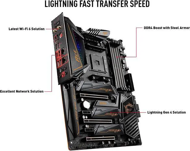 Alt view image 7 of 9 - MSI MEG X570 ACE Motherboard AMD AM4 ATX Motherboard