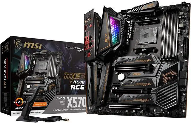 Alt view image 6 of 9 - MSI MEG X570 ACE Motherboard AMD AM4 ATX Motherboard