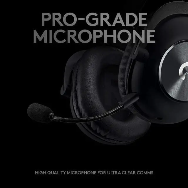 Alt view image 6 of 6 - Logitech PRO Gaming Headset - Stereo - Mini-phone (3.5mm) - Wired - 35 Ohm - 20 Hz - 20 kHz - Over-the-head - Binaural - Circumaural - 6.56 ft Cable - Electret, Condenser, Uni-directional, ...