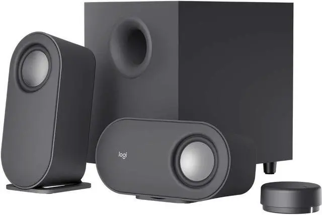 Main image of Logitech Z407 2.1 Bluetooth Computer Speakers System with Subwoofer, Wireless Control | 80 WATT, Immersive Sound, Premium Audio and Multiple Inputs (980-001347) - Black