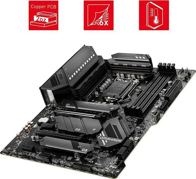 Alt view image 10 of 14 - MSI MAG Z590 Tomahawk Wifi DDR4 Intel LGA 1200 ATX Motherboard