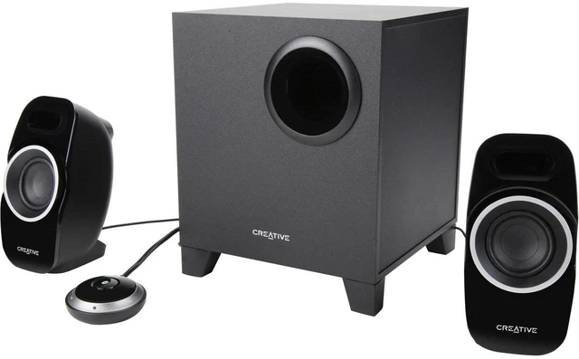 Alt view image 3 of 6 - Creative T3250 2.1 Bluetooth Speaker System - Black - Desktop