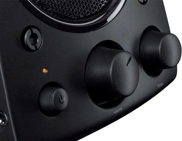 Alt view image 9 of 10 - Logitech 980-000402 Z623 200 Watts RMS power Home Speaker System WITH Subwoofer, Satellite, 2.1 Captivating THX Sound for your music, movies, and games Audio Input	RCA, Auxiliary - Black