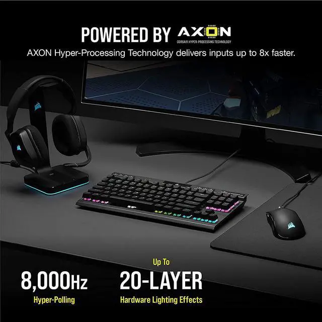Alt view image 7 of 7 - Corsair K70 RGB TKL Champion Series Tenkeyless Mechanical Gaming Keyboard