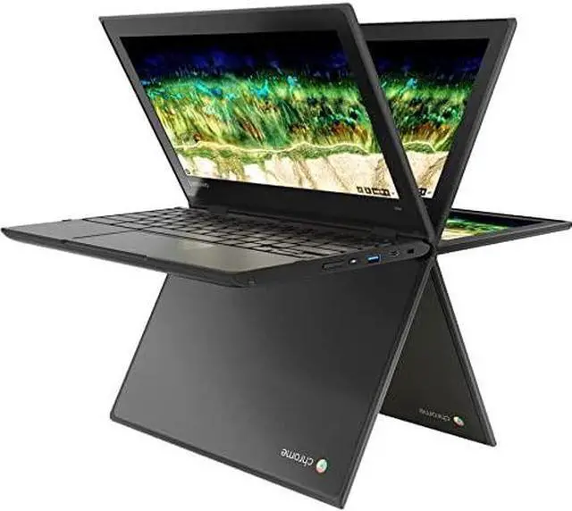 Alt view image 20 of 20 - Lenovo 500e Chromebook 2nd Gen 81MC005AUS 11.6" Touchscreen Rugged 2 in 1 Chromebook - HD - 1366 x 768 - Intel Celeron N4120 Quad-core (4 Core) 1.10 GHz - 4 GB RAM - 32 GB Flash Memory - Black -