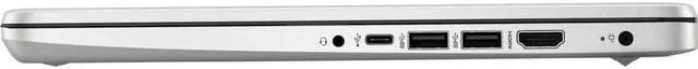 Alt view image 15 of 17 - HP 14-fq0000 14-fq0054nr 14" Touchscreen Notebook - HD - 1366 x 768 - AMD Ryzen 3 3250U Dual-core (2 Core) 2.60 GHz - 8 GB RAM - 256 GB SSD - Natural Silver - AMD Chip - Windows 11 Home - AMD Rad