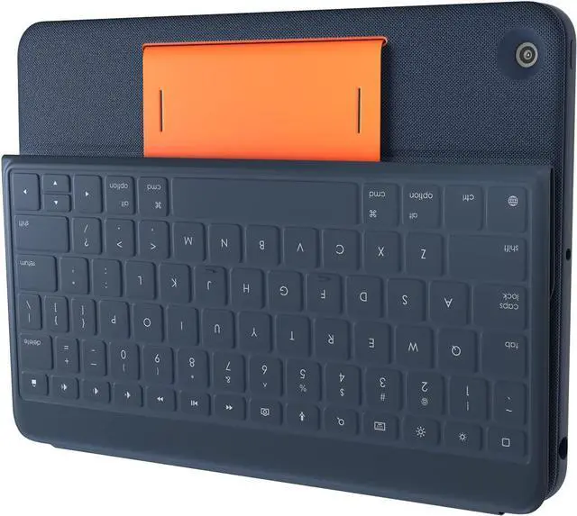 Alt view image 10 of 15 - Logitech Rugged Combo 3 Rugged Keyboard/Cover Case Folio for 10.2" iPad Blue