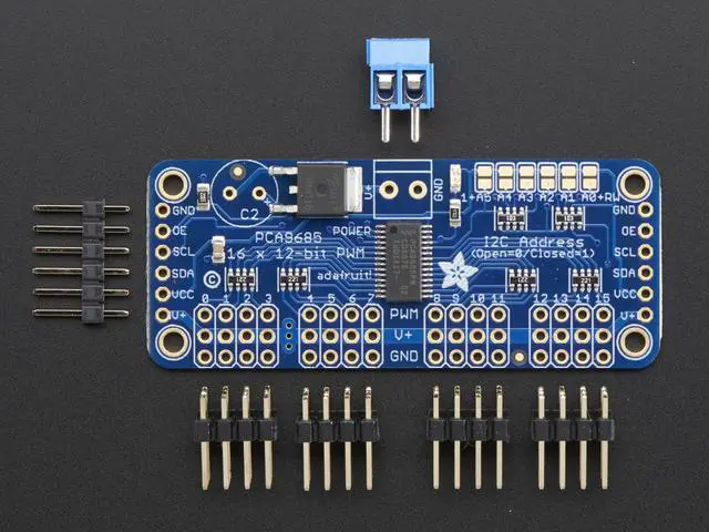 Alt view image 2 of 4 - Adafruit 16-Channel 12-bit PWM Servo Driver with I2C Interface