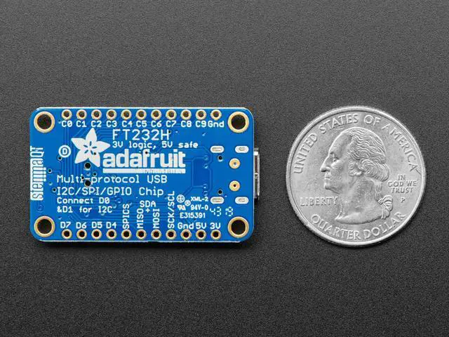 Alt view image 3 of 5 - Adafruit FT232H Breakout - General Purpose USB to GPIO+SPI+I2C