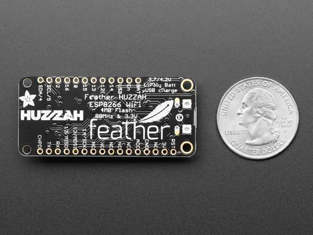 Alt view image 3 of 4 - Adafruit Feather Huzzah with ESP8266 Wi-Fi