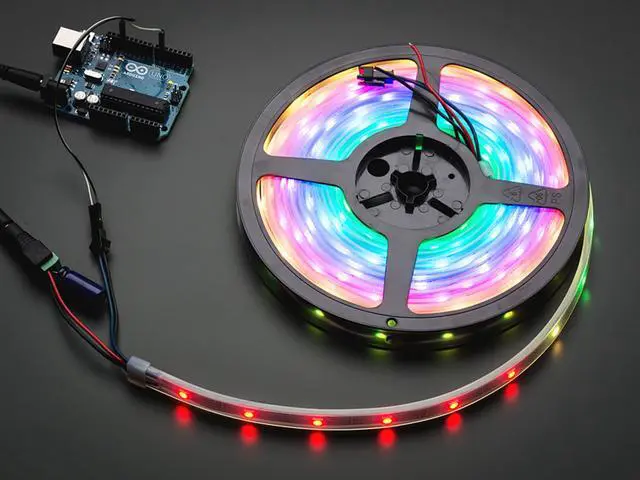 Main image of Adafruit NeoPixel Digital RGB LED Strip - Black 30 LED - 1 meter