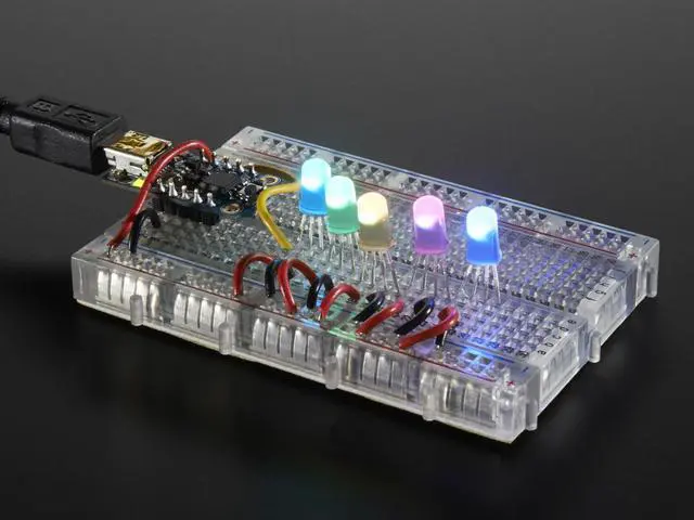 Alt view image 2 of 4 - Adafruit NeoPixel Diffused 5mm Through-Hole LED - 5 Pack