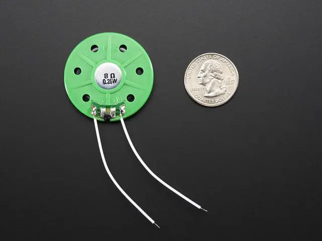 Alt view image 3 of 3 - Adafruit Thin Plastic Speaker w/Wires - 8 ohm 0.25W