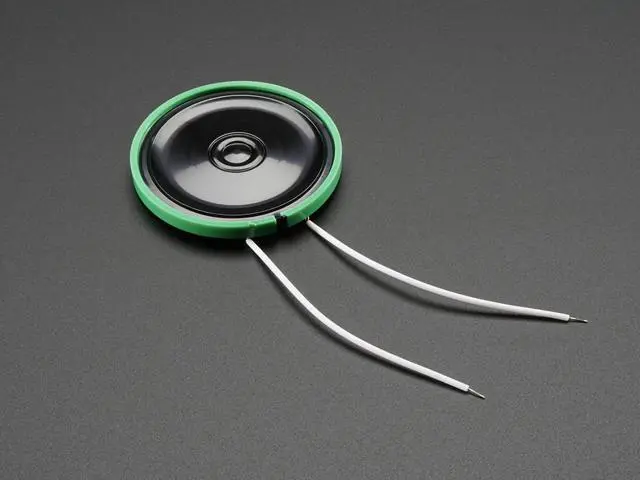 Main image of Adafruit Thin Plastic Speaker w/Wires - 8 ohm 0.25W