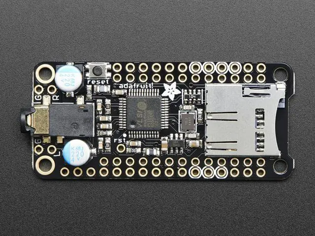 Alt view image 3 of 5 - Adafruit Music Maker FeatherWing - MP3 OGG WAV MIDI Synth Player