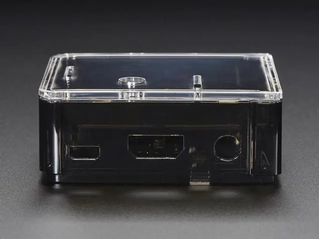 Alt view image 6 of 7 - Adafruit Raspberry Pi A+ Case - Smoke Base w/ Clear Top