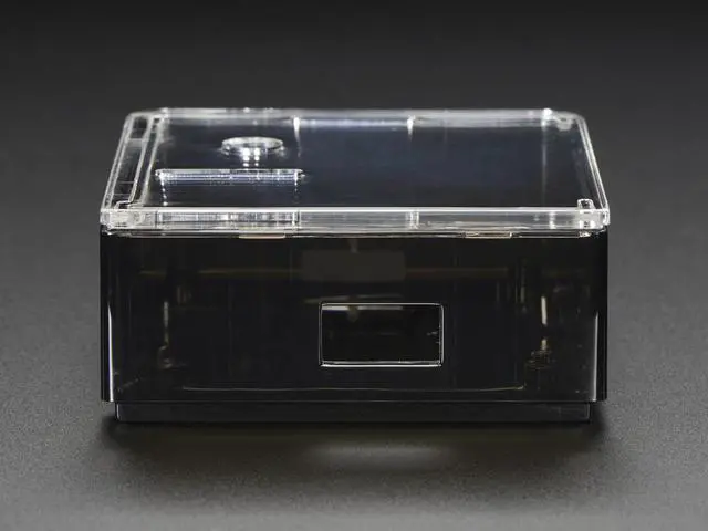 Alt view image 5 of 7 - Adafruit Raspberry Pi A+ Case - Smoke Base w/ Clear Top