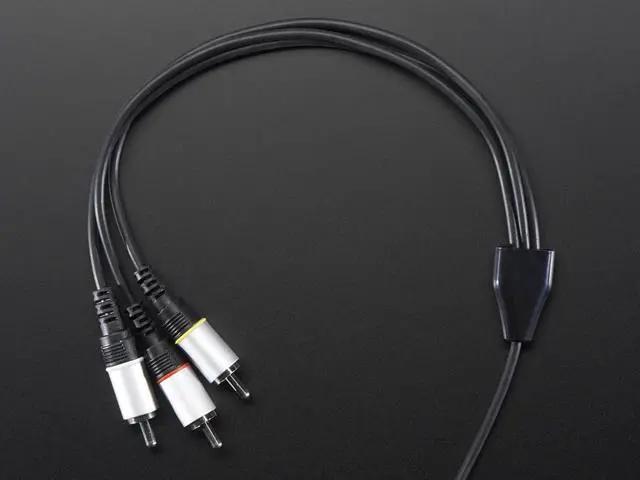 Alt view image 5 of 5 - Adafruit A/V and RCA (Composite Video, Audio) Cable for Raspberry Pi
