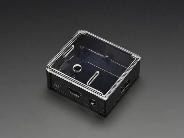 Alt view image 2 of 7 - Adafruit Raspberry Pi A+ Case - Smoke Base w/ Clear Top