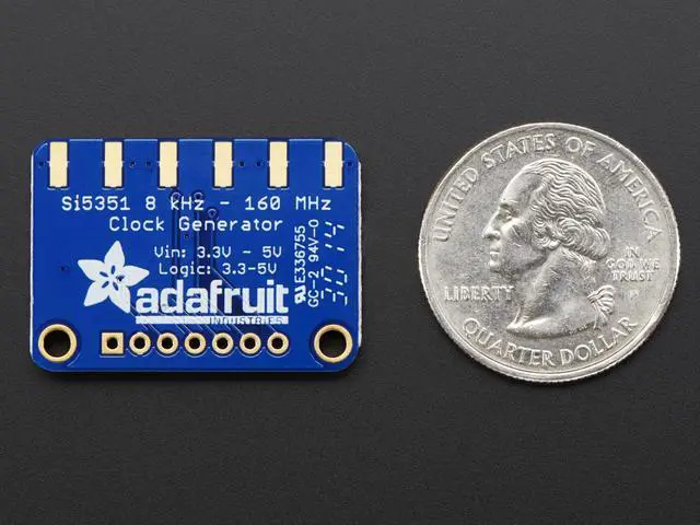 Alt view image 3 of 3 - Adafruit Si5351A Clock Generator Breakout Board - 8KHz to 160MHz