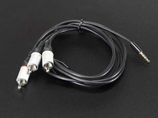 Main image of Adafruit A/V and RCA (Composite Video, Audio) Cable for Raspberry Pi