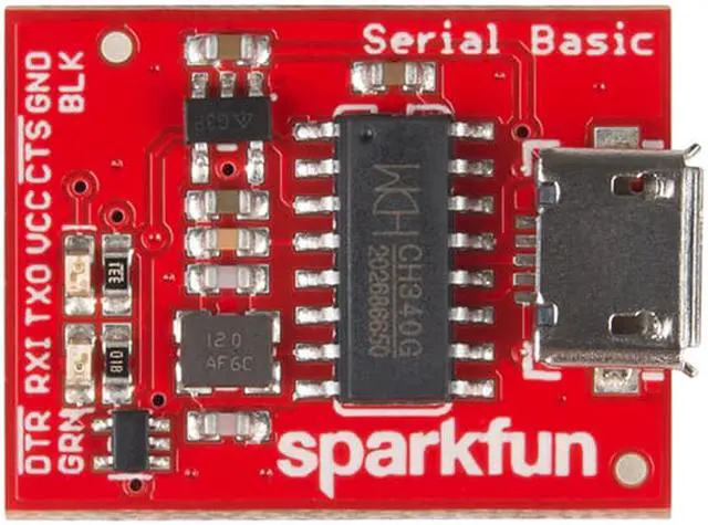 Alt view image 2 of 3 - SparkFun Serial Basic Breakout - CH340G Development Tool