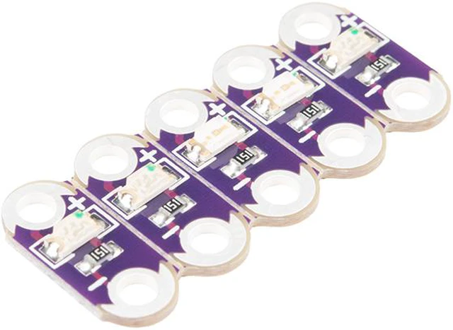 Main image of SparkFun Lilypad LED Green (5 LEDs)