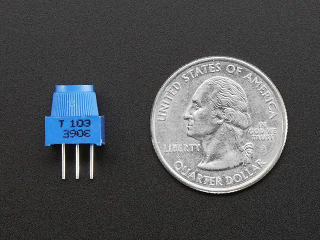 Alt view image 2 of 3 - Adafruit Breadboard Trim Potentiometer