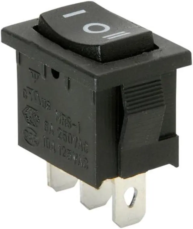 Main image of Parts Express SPDT Miniature Momentary Rocker Switch Center Off
