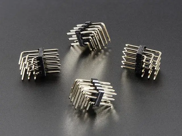Main image of Adafruit 3x4 Right Angle Male Header (4 Pack)