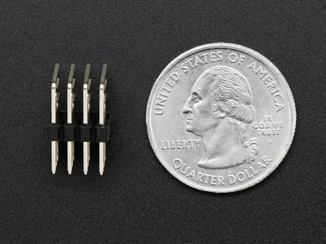 Alt view image 3 of 4 - Adafruit 3x4 Right Angle Male Header (4 Pack)