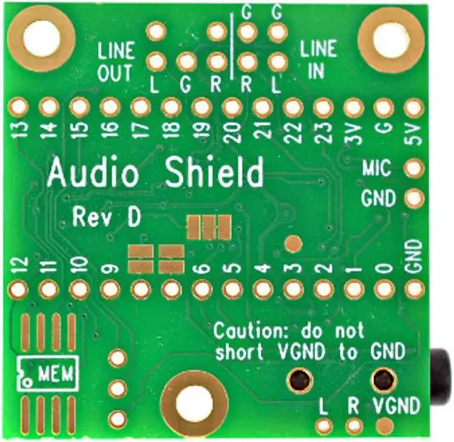 Alt view image 2 of 2 - Teensy 4.x Audio Adaptor Board (Rev D)