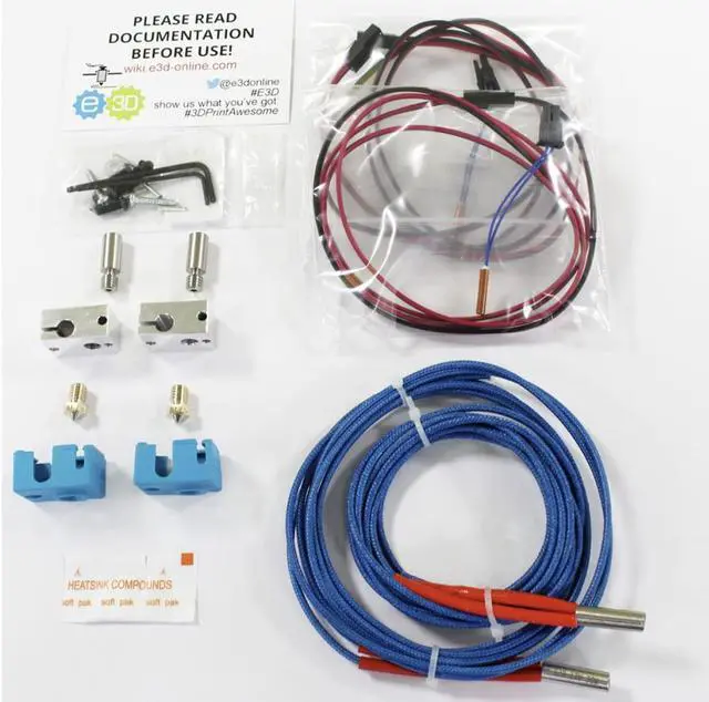 Alt view image 3 of 5 - Genuine E3D Chimera+ Dual-Extrusion HotEnd - 12V, Air-Cooled
