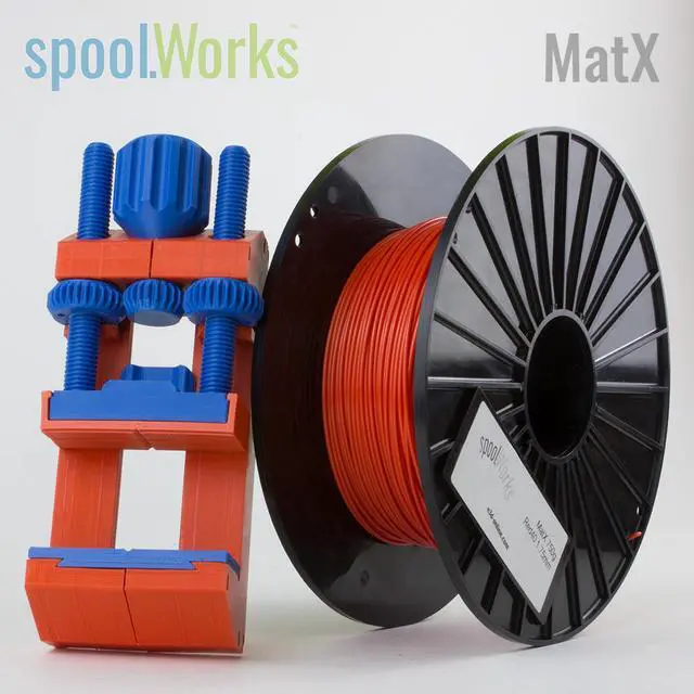 Main image of Genuine E3D spoolWorks MatX ASA Filament - 2.85mm, 750g, Blood Orange Red40