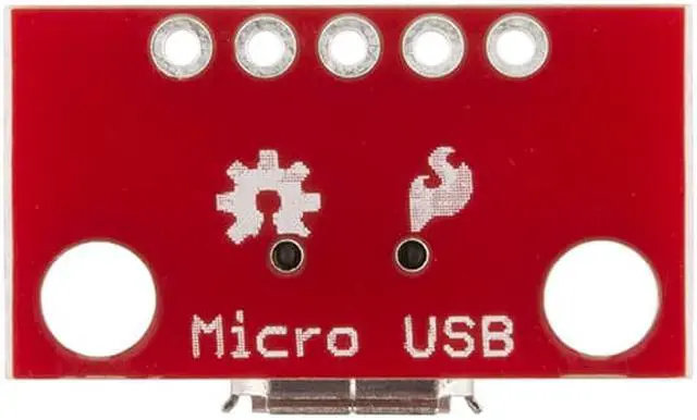 Alt view image 3 of 4 - SparkFun microB USB Breakout