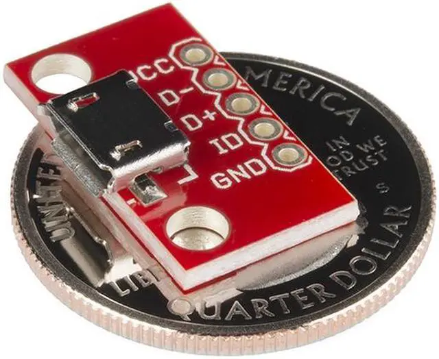 Alt view image 4 of 4 - SparkFun microB USB Breakout