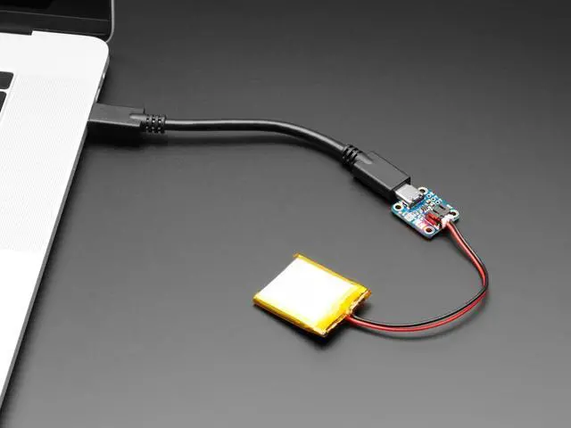 Alt view image 6 of 6 - Adafruit Micro Lipo Charger for LiPoly Batt with USB Type C Jack