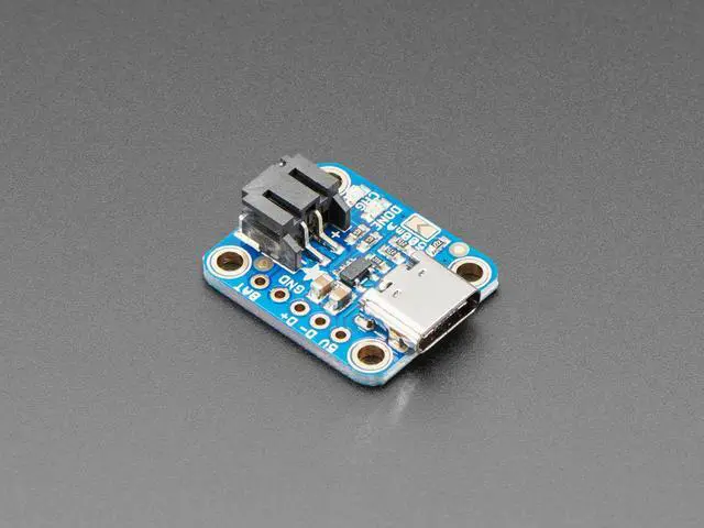 Main image of Adafruit Micro Lipo Charger for LiPoly Batt with USB Type C Jack