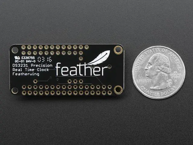 Alt view image 3 of 3 - Adafruit DS3231 Precision RTC FeatherWing