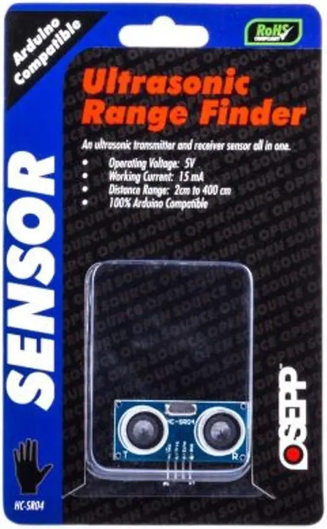 Alt view image 5 of 5 - HC-SR04 - ULTRASONIC SENSOR MODULE TRANSMITTER AND RCVR ALL IN ONE