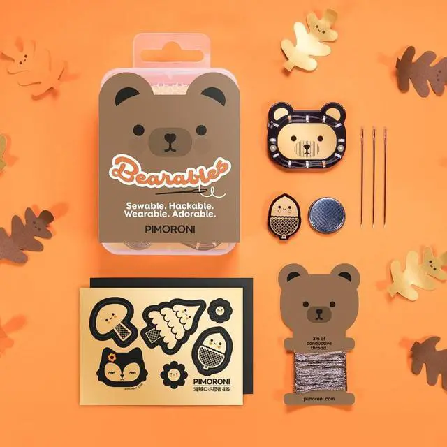 Alt view image 2 of 5 - Pimoroni Bearables Bear Kit