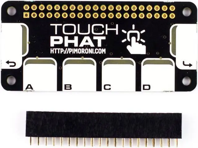 Alt view image 2 of 4 - Pimoroni Touch pHAT - 6 Capacitive Touch Buttons for Raspberry Pi